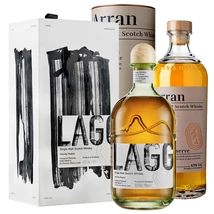 Arran sziget whisky-csomag (Lagg Inaugural 2 és Arran Barrel Reserve) (2x0,7L / 50% és 43%)