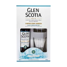 Glen Scotia Campbeltown Harbour whisky ajándékcsomag 2 pohárral