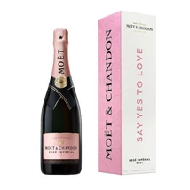 Moët &amp; Chandon Rosé Impérial 'Yes to love' díszdobozban (0,75L)