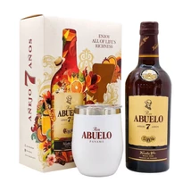 Abuelo 7 éves rum díszdobozban 1 pohárral DRS (0,7L / 40%)
