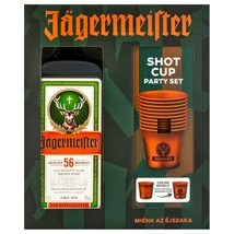 Jägermeister ajándékcsomag 9 színváltós alumínium pohárral DRS (0,7L / 35%)