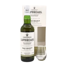 Laphroaig Select whisky ajándékcsomag 1 pohárral DRS (0,7L / 40%)
