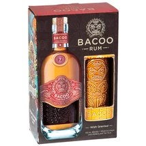Bacoo 7 éves rum díszdobozban Tiki korsóval DRS (0,7L / 40%)