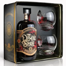The Demons Share 12 éves rum ajándékcsomag 2 pohárral DRS (0,7L / 41%)