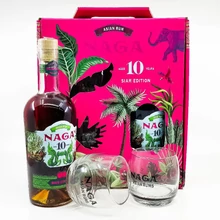 Naga Siam Editition 10 rum díszdobozban 2 pohárral (0,7L / 40%)