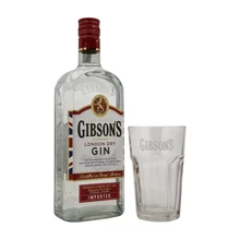 Gibson’s gin ajándékcsomag 1 pohárral DRS (0,7L / 37,5%)