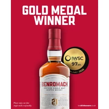 Benromach 21 éves whisky (0,7L / 43%)