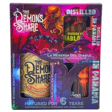 The Demons Share 6 éves rum ajándékcsomag két alumínium pohárral DRS (0,7L / 40%)