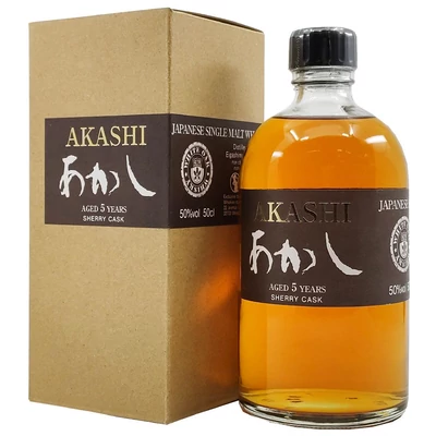 Akashi 5 éves Sherry Cask whisky DD (0,5L / 50%)