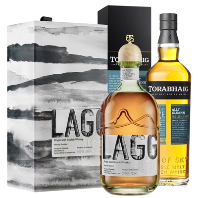 Island whisky-csomag (Lagg Inaugural 3 és Torabhaig) (2x0,7L / 50% és 46%)