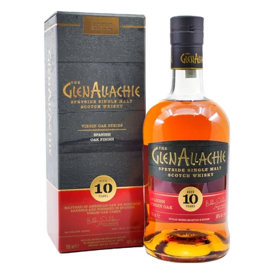 GlenAllachie 10 éves Spanish Virgin Oak Finish whisky (0,7L / 48%)