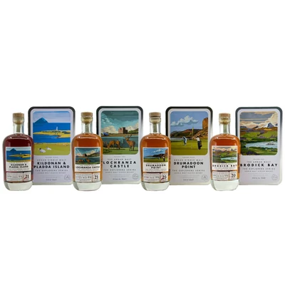 Arran Explorers' Series whisky Négyes szett (4*0,7 L / 49,2%)
