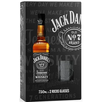 Jack Daniel's whiskey DD 2 pohárral (0,7L / 40%)