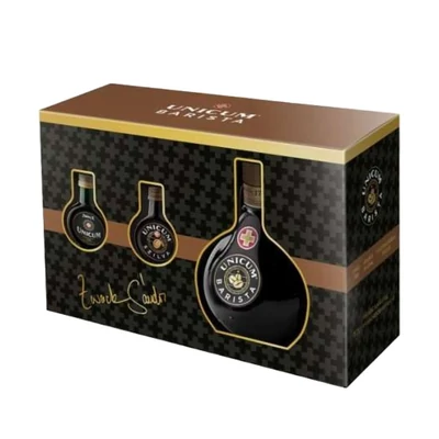 Unicum Barista (0,7L / 34,5%) + Unicum (0,04L / 40%) + Unicum Szilva (0,04L / 34,5%)