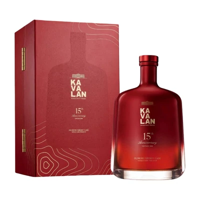 Kavalan 2009 15th Anniversary Oloroso Sherry Single Cask Strength whisky (0,7L / 57,1%)