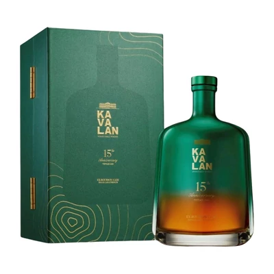Kavalan 2009 15th Anniversary Ex-Bourbon Single Cask Strength whisky (0,7L / 50%)