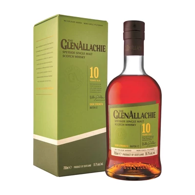 GlenAllachie 10 éves Cask Strength Batch 12. whisky DRS (0,7L / 59,7%)