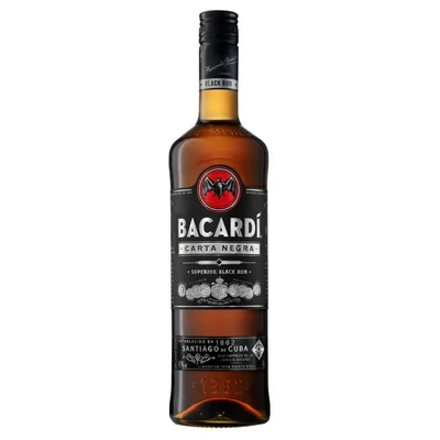 Bacardí Carta Negra rum DRS (1L / 37,5%)