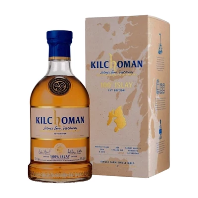 Kilchoman 9 éves 100% Islay 15th Edition whisky DRS (0,7L / 50%)