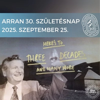 Whiskykóstoló - Arran 30. születésnap - 2025.09.25. (csütörtök)