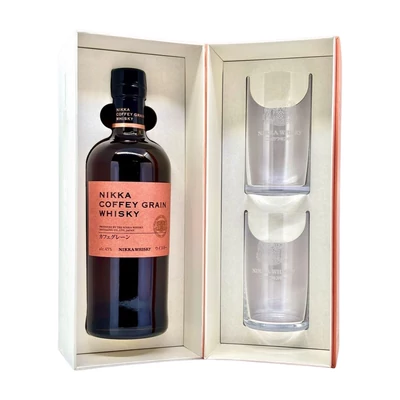 Nikka Coffey Grain whisky ajándékcsomag 2 highball pohárral DRS (0,7L / 45%)