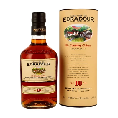 Edradour 10 éves whisky DRS (0,7L / 43%)
