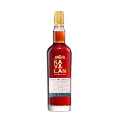 Kavalan 15 éves Four Cask Matured whisky (0,7L / 43%)