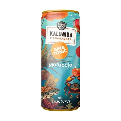 Kalumba Maracuja Gin&Tonic RTD DRS (0,25L / 4,5%)