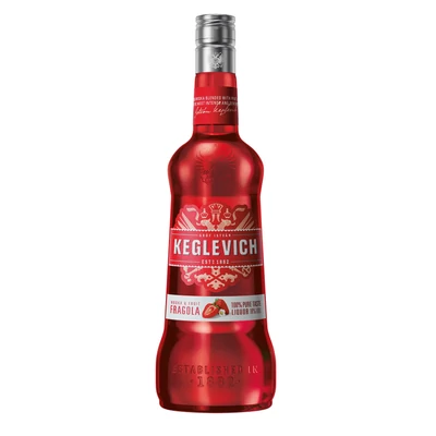 Keglevich Strawberry vodkalikőr DRS (0,7L / 18%)