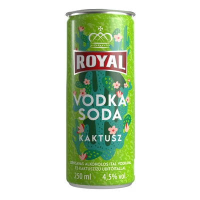 Royal Vodka Soda Kaktusz RTD DRS (0,25L/ 4,5%)