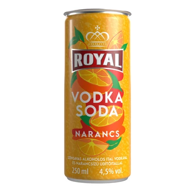 Royal Vodka Soda Narancs RTD DRS (0,25L/ 4,5%)