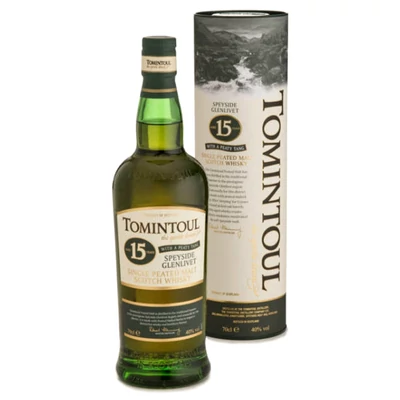 Tomintoul Peaty Tang 15 éves whisky (0,7L / 40%)