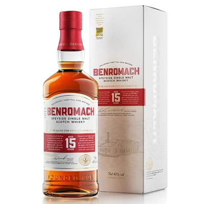 Benromach 15 éves whisky DRS (0,7L / 43%)