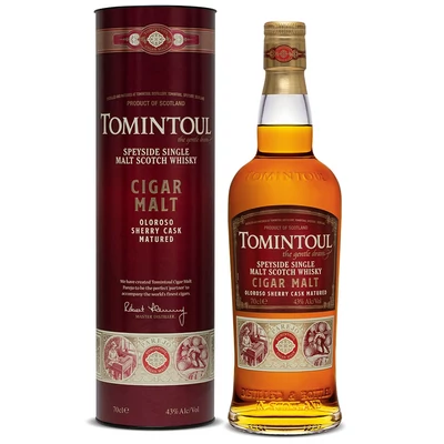 Tomintoul Cigar Malt whisky DRS (0,7L / 43%)