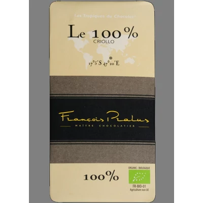 Francois Pralus étcsokoládé tábla Madagascar 100% (100g)