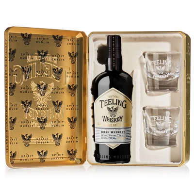 Teeling Small Batch whiskey aranyszínű DD 2 pohárral DRS (0,7L / 46%)