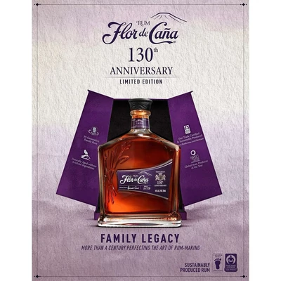 Flor de Cana 20 éves 130 th Anniversary rum (0,7L / 45%)