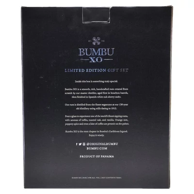 Bumbu XO ajándékcsomag 2 pohárral rum (0,7L / 40%)