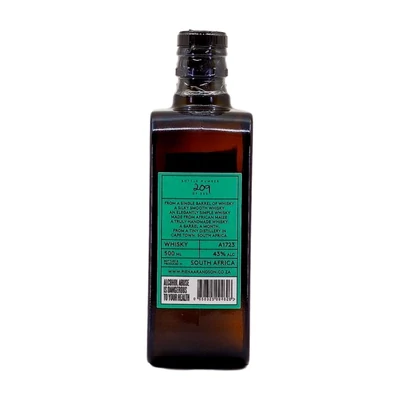 Pienaar & Son Tiny Batch Medium Char whisky (0,5L / 43%)