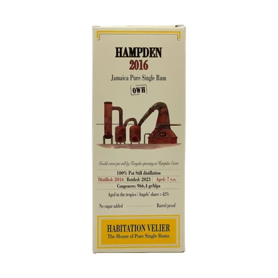 Hampden 7 éves Habitation Velier rum (0,7L / 60%)