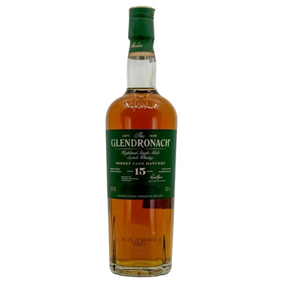 Glendronach 15 éves whisky ÚJ DRS (0,7L / 46%)