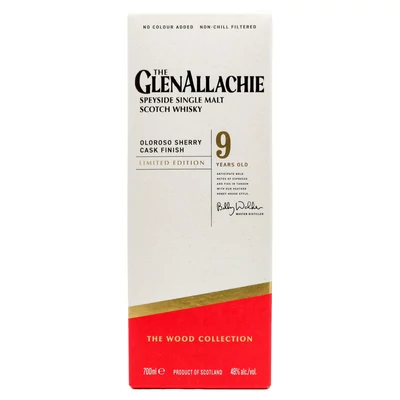 GlenAllachie 9 éves Sherry Cask Series - Oloroso Cask whisky DRS (0,7L / 48%)