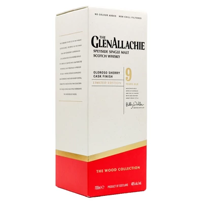 GlenAllachie 9 éves Sherry Cask Series - Oloroso Cask whisky DRS (0,7L / 48%)