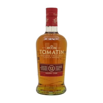 Tomatin 12 éves Sherry Cask whisky DRS (0,7L / 40%)