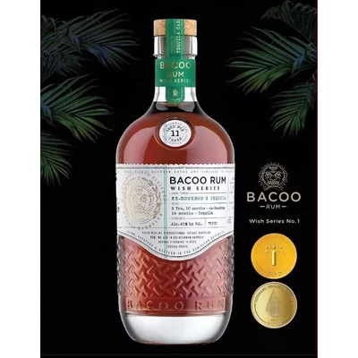 Bacoo 11 éves Tequila Cask Finish rum DRS (0,7L / 40%)