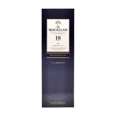 Macallan 18 éves Sherry Oak whisky (0,7L / 43%)