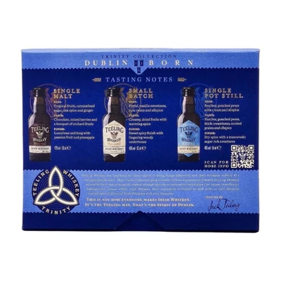 Teeling Dublin Born Trinity mini whiskey pack (0,15 L / 46%)