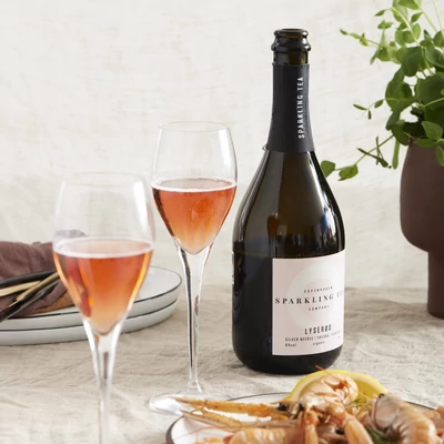 Copenhagen Sparkling Tea Lyserod Rosé alkoholmentes pezsgős ital DRS (0,75L)