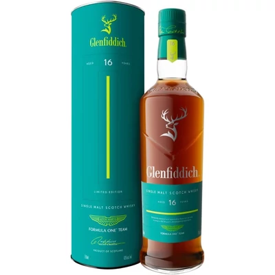 Glenfiddich 16 éves Aston Martin Limited Edition whisky DRS (0,7L / 43%)