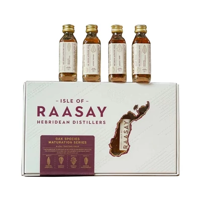 Isle of Raasay Oak Species Tasting whisky pack (4*0,05L / 50,7%)